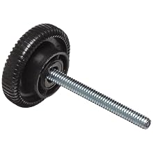Carlisle Six*Star 670600 Plastic Hardware for Sneeze Guard Post, Black