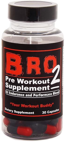  BRO2 Pre Workout Supplement Pills O2 Oxygen Performance Blend 