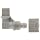 Tefen Fiberglass Polypropylene Compression Tube Fitting, 90 Degree Elbow Adapter, Gray, Tube OD x NPT Male
