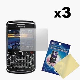 Three LCD Screen Guards / Protectors for RIM BlackBerry Bold 9700