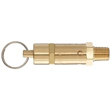 Kingston 112CSS Series Brass ASME-Code Safety Valve, 50 psi Set Pressure, 1/4" NPT Male