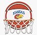 PTC Intl 13094 Kansas Jayhawks Pebble Basketball Hoop