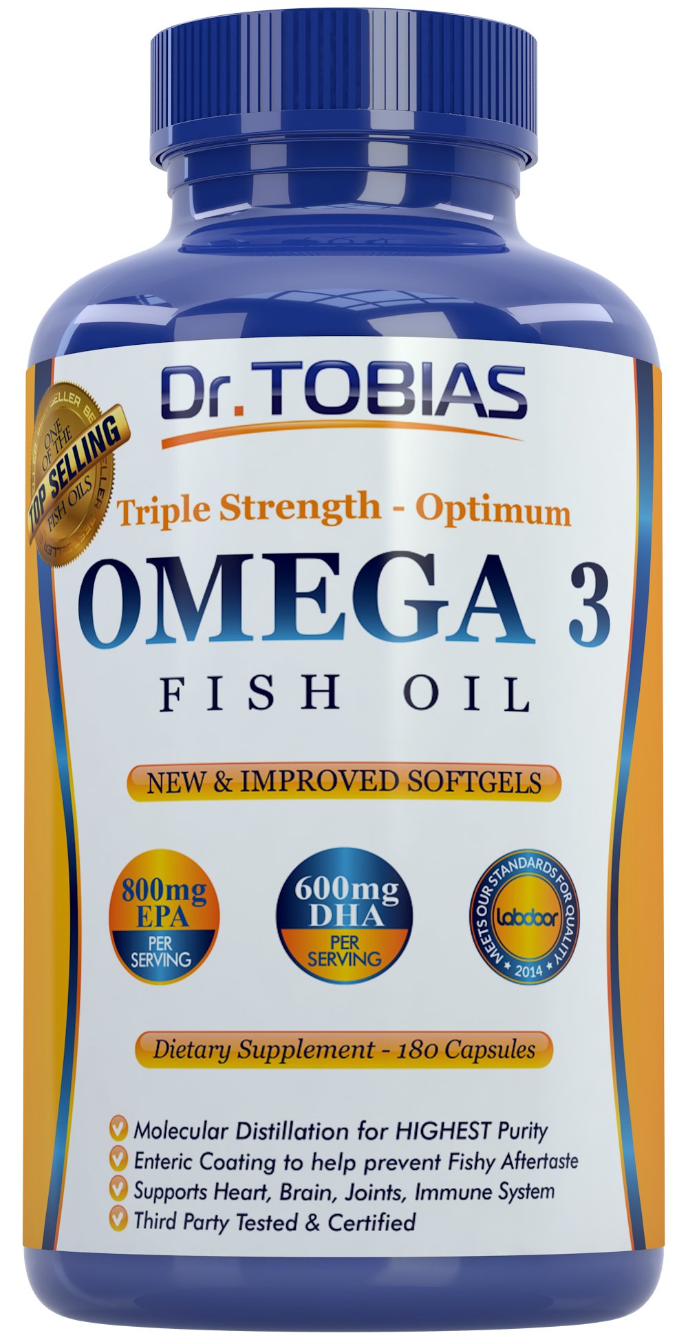 Galleon Dr. Tobias Omega 3 Fish Oil Triple Strength 180 Caps