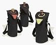 Picnic at Ascot 411A Neo Single Bottle Tote in Black/ Apple