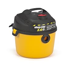 Shop-Vac 5860210 2.0-Peak Horsepower Portable Right Stuff Wet/Dry Vacuum, 2.5-Gallon