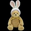 Ty Beanie Babies Springston - Bear W/bunny Hat Easter Beanie Baby