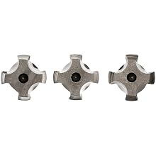 Union Butterfield 1700S High-Speed Steel Hand Tap Set, Uncoated (Bright) Finish, Round Shank with Square End, 3-Piece Set (1 Taper, 1 Plug, 1 Bottoming Chamfer)