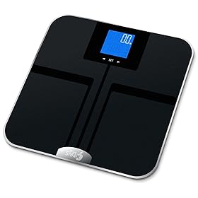 EatSmart Precision GetFit Digital Body Fat Scale w/ 400 lb. Capacity & Auto Recognition Technology