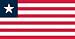 Liberia Flag 58mm Round Keyring