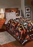 TexStyle BS-1052-10MULT Rock On Bedding Set - Twin Size
