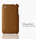 iPhoneScout Design Cover Doeskin handytasche f&uuml;r iPhone 3G/3GS dunkelbraun
