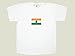 T-Shirt mit Flagge Indien, wei&szlig;, Gr&ouml;&szlig;e L