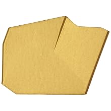 Dorian Tool SGT CVD Titanium Nitride Coated Carbide Cut-Off and Grooving Insert, Neutral Cut, 1/4" Cutting Width, 6" Insert (Pack of 10)