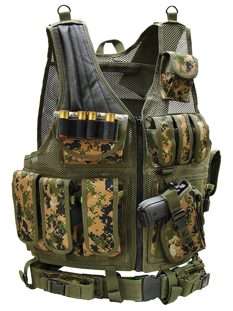 UTG VEST SWAT TACTICAL GEAR MILITARY Law Enforcement Holster Green Belt