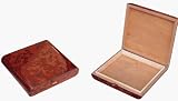 Dark Burl Finish Travel Cigar Humidor