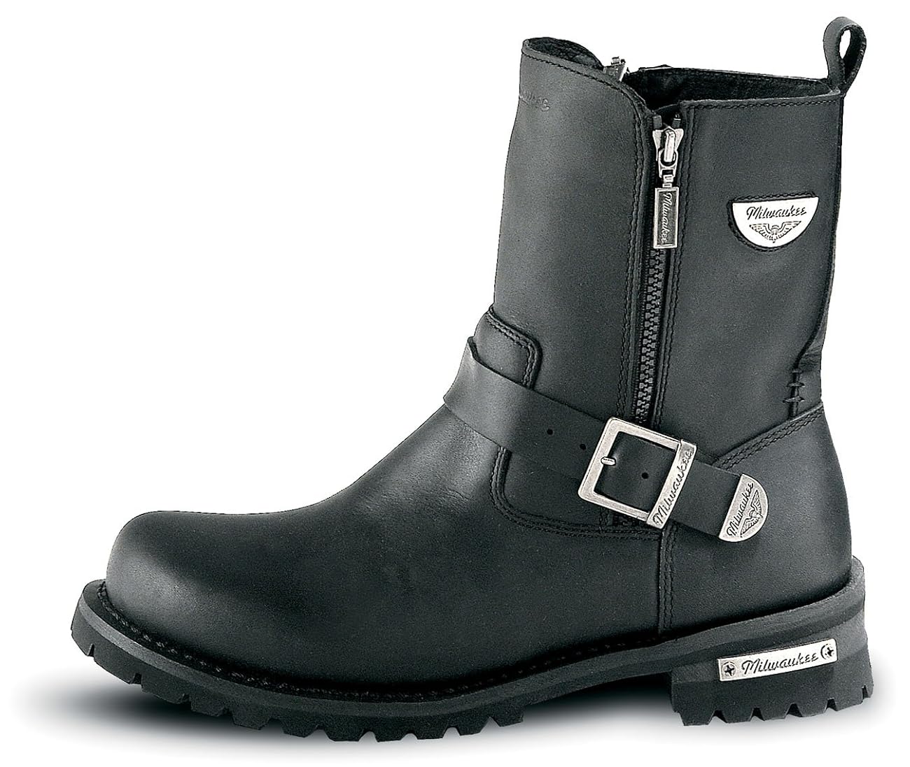 Milwaukee Motorcycle Clothing Company Mens Afterburner Boots (Black