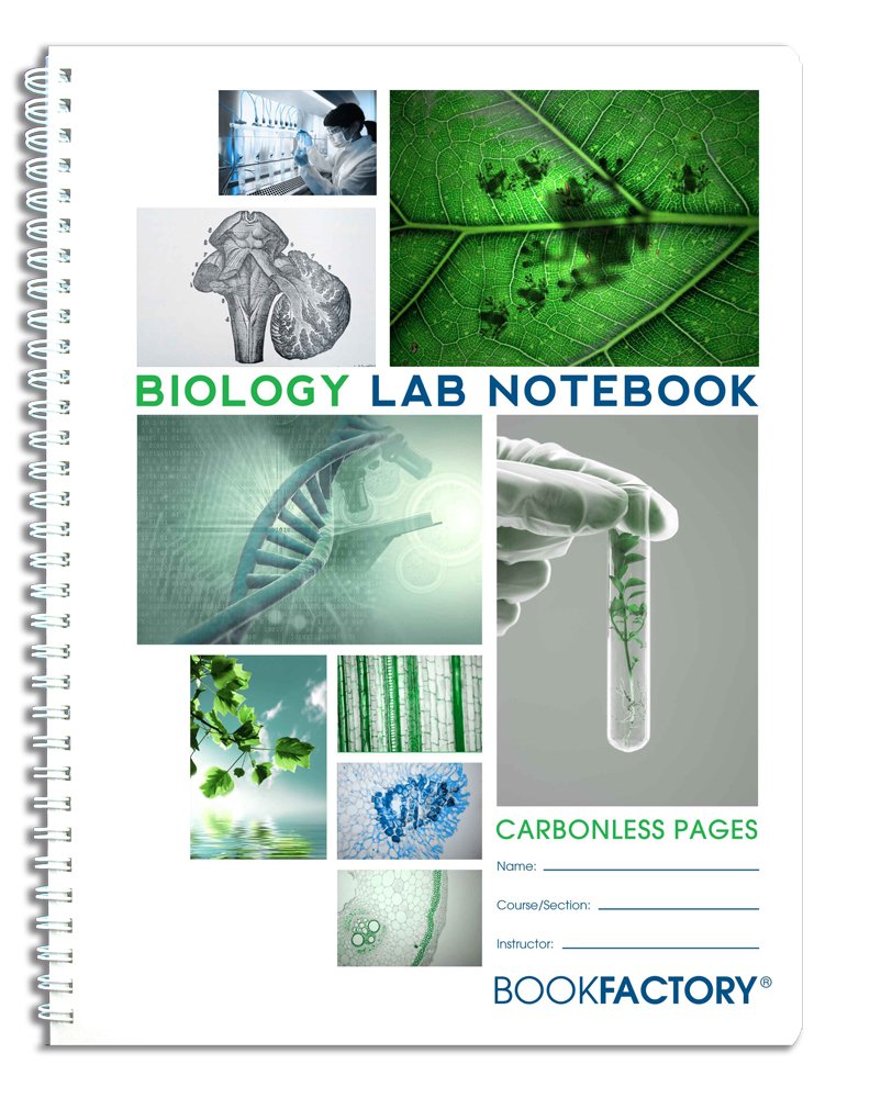 BookFactory® Carbonless Biology Lab Notebook 75 Sets of Pages (8.5" X