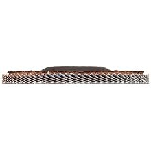 Merit Powerflex Abrasive Flap Disc, Type 27, Threaded Hole, Fiberglass Backing, Zirconia Alumina