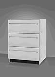 Summit Compact Refrigerator 24 Inches Three Drawer Refrigerator - SP6DSSTB