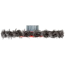 Norton Standard Wire Wheel Brush, Threaded Hole, Carbon Steel, Full Twist Knotted