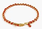 14K Gold Vermeil Kabbalah Bracelet, 7.0 inches