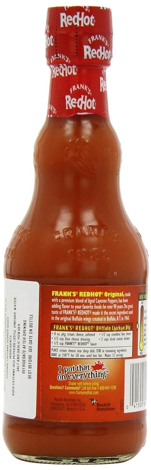 Amazon.com : Franks Red Hot Sauce, 12 Ounce : Hot Sauces : Grocery ...