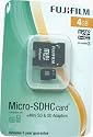 Fujifilm 4GB Class 4 Micro SDHC Universal SD Card includes adaptor for Mini SD and Full size SD