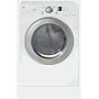 LG : DLE2516W 27in Electric Dryer with 7.0 cu. ft. Capacity, 5 Dry Programs