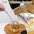 Eosraffa 4Pcs Stainless Steel Long Handle Loose Leaf Tea Steeper 