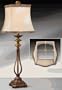 Complements 10656SDC Copper Bronze Juno Table Lamp with Dark Cream Shade