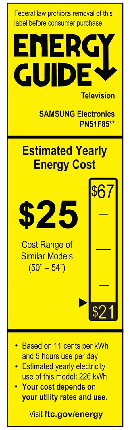Amazon.com: Samsung PN51F8500 51-Inch 1080p 600Hz 3D Smart Plasma ...
