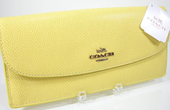 coach wallets yellow