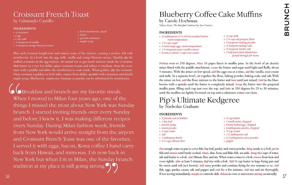 American Fashion Cookbook: 100 Designers' Best Recipes: Lisa Marsh ...