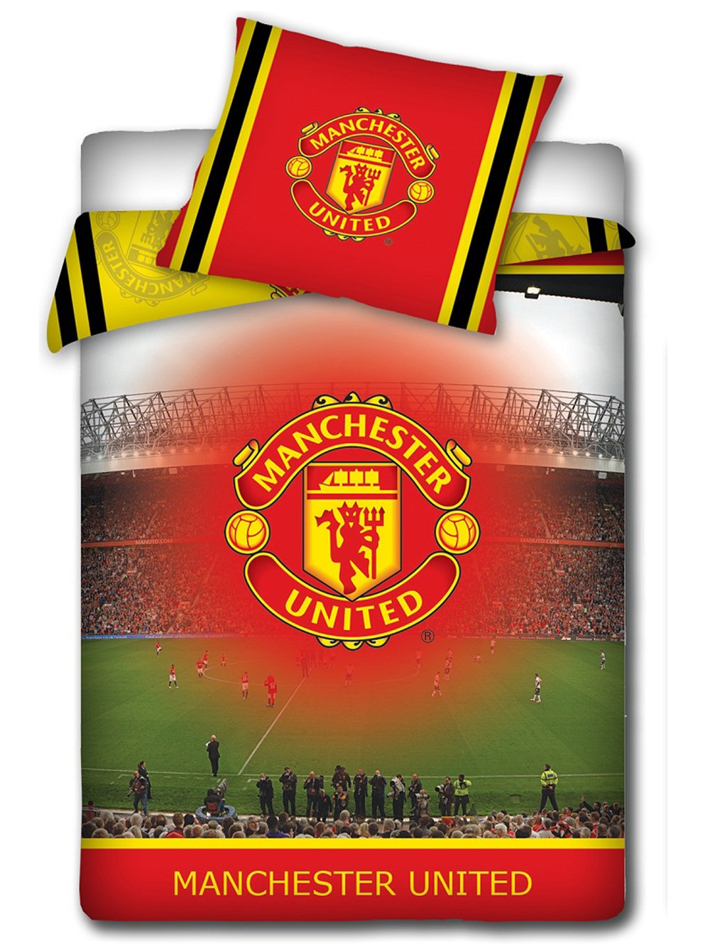 Manchester United FC Duvet Cover 'Stadium' 100% Cotton Man Utd