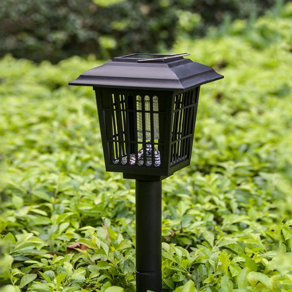YIER SolarPowered Outdoor Insect Killer / Bug Zapper / Mosquito Killer