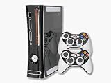 Xbox 360 Skin - NEW - BLACK CHROME MIRROR system skins faceplate decal mod
