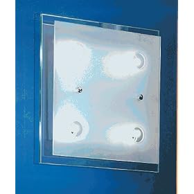 Eglo 85344A Fres, Satin and Clear, 4-Light Ceiling Light Fixture by Eglo