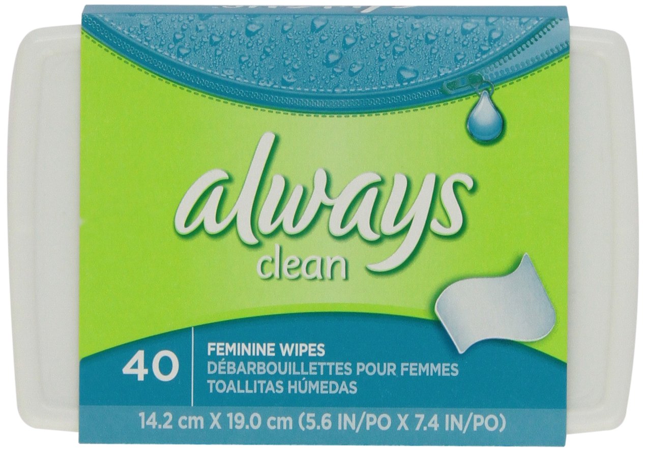 Always Clean Feminine Wipes Tub 40 Count Always eBay