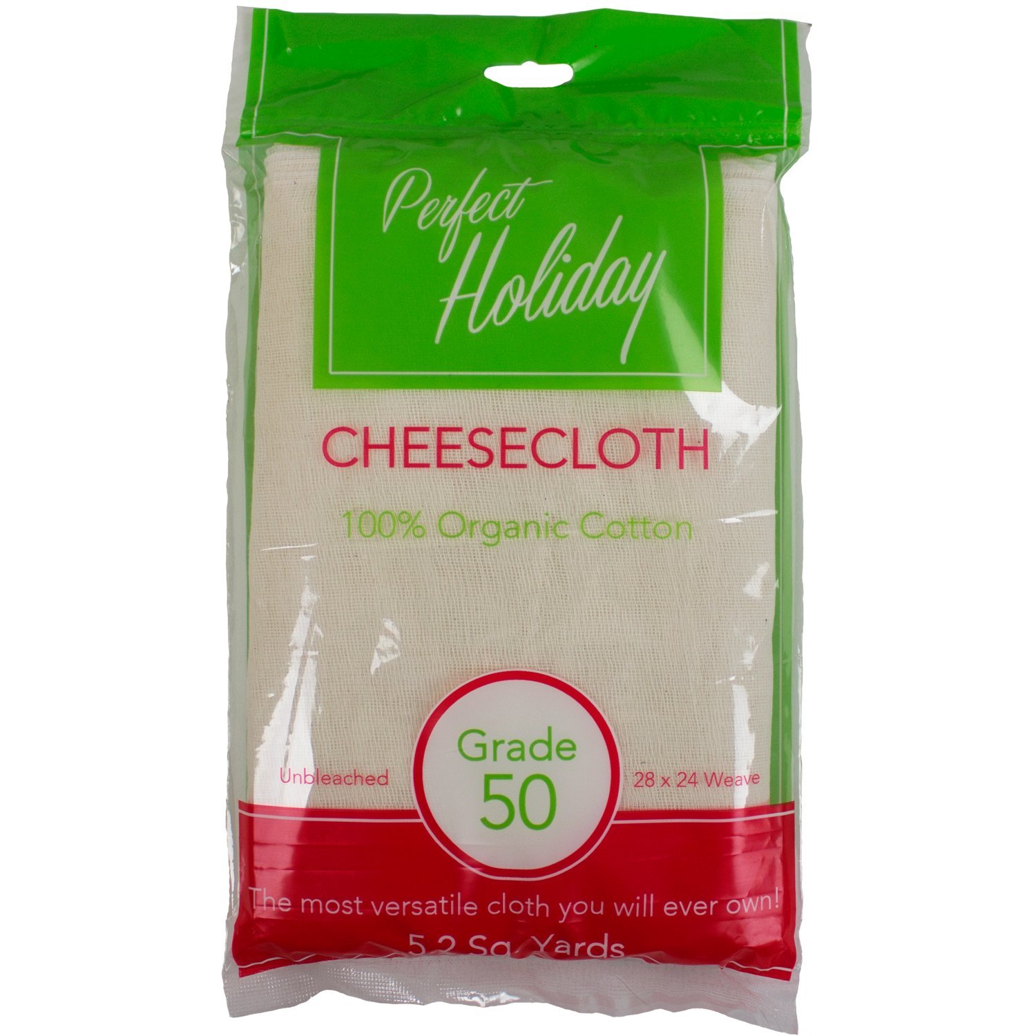 Perfect Holiday Food Grade Cheesecloth Bag, 100 Natural and Unbleached