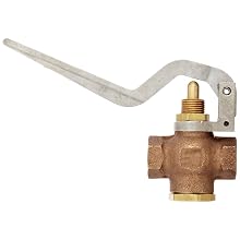 Kingston 305A Series Brass Quick Opening Flow Control Valve, Squeeze Lever, 1/4" NPT Female