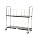 Vestil Steel Carton Cart, 2 Tiers, Black, 400 lbs Load Capacity, 50" Height, 56" Length X 18" Width