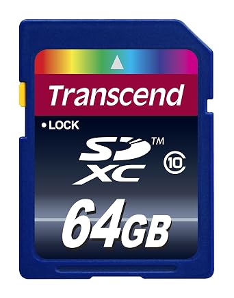 Transcend 64 GB SDXC Flash Memory Card TS64GSDXC10E