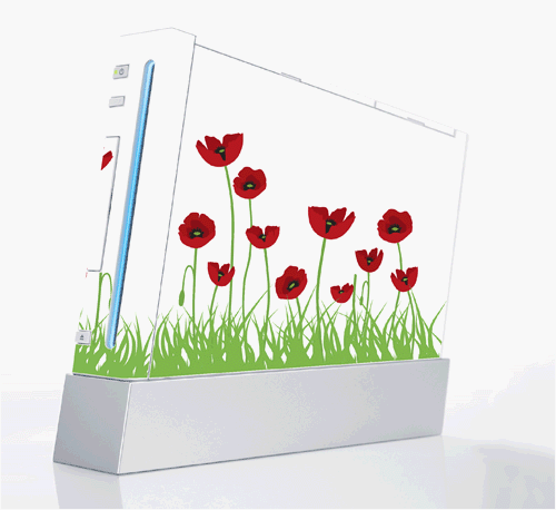 I Love Basketball Decorative Protector Skin Decal Sticker for Nintendo Wii Console