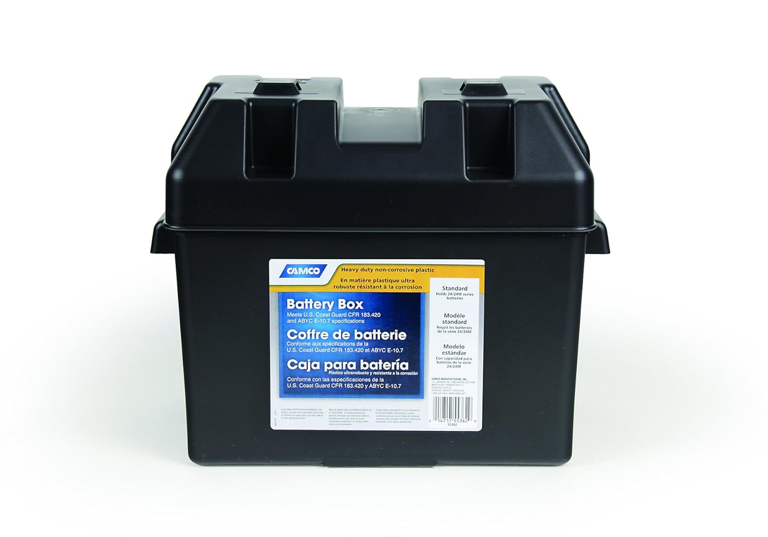 Camco 55362 Standard Battery Box Group 24