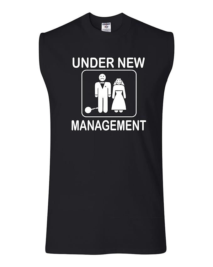 Amazon.com: Adult Under New Management Funny Groom Wedding ...