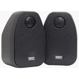Pyle PDX448 4" Two-Way Fully Shielded Bookshelf/Home-Theater Speaker System