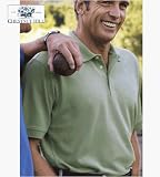 Golf Polo by Chestnut Hill (Color=Charcoal Heather,Size=XX-Large)