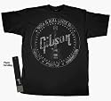 Gibson PRESTIGE LES PAUL Guitarist Musician Artist Band Adult Black Tee T-Shirt