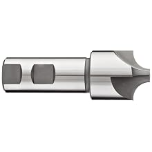 YG-1 E2237 Cobalt Steel Corner Rounding End Mill, General Purpose, Uncoated (Bright) Finish, Single Cut, 4 Flutes, Non-Center Cutting