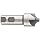 YG-1 E2237 Cobalt Steel Corner Rounding End Mill, General Purpose, Uncoated (Bright) Finish, Single Cut, 4 Flutes, Non-Center Cutting